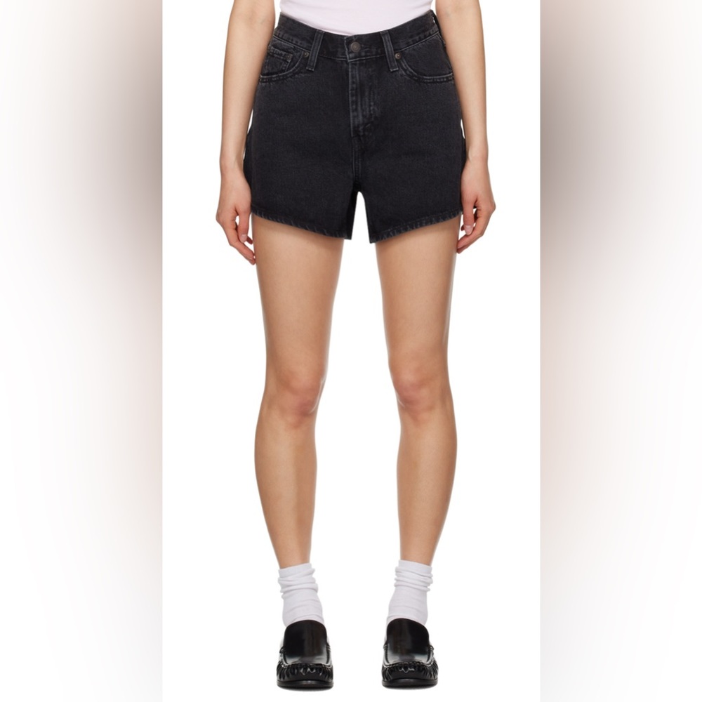 LEVI'S - Black 80s Mom Denim Shorts